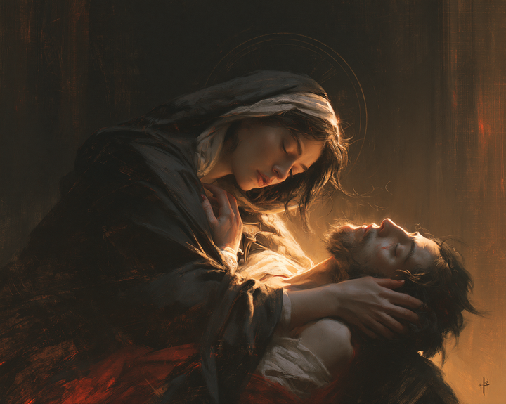 The Pietà - Eucharistic symbolism · Landscape n° 5