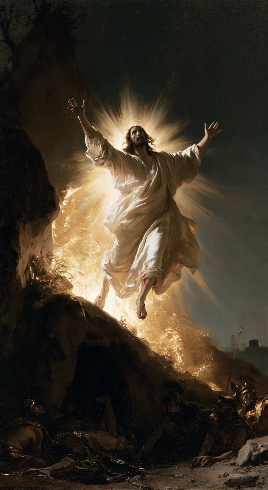 The Resurrection of Jesus Christ - Black and Gold · Portrait n° 5
