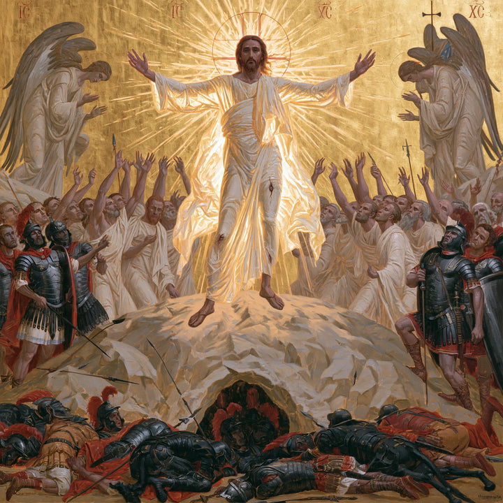 The Resurrection of Jesus Christ - Contemporary Byzantine · Square n° 1