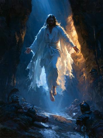 The Resurrection of Jesus Christ - Midnight-blue Chiaroscuro · Portrait n° 17
