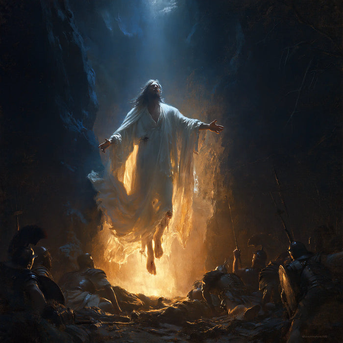 The Resurrection of Jesus Christ - Midnight-blue Chiaroscuro · Square n° 1