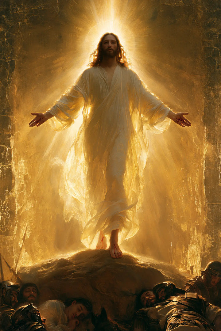 The Resurrection of Jesus Christ — The Figure at the Summit of Radiance