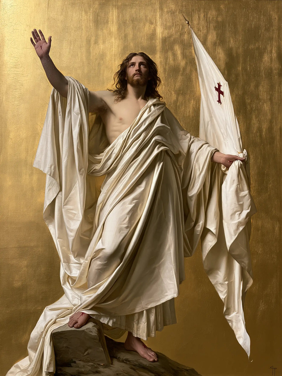 Risen Christ – Ivory-and-Gold Glory