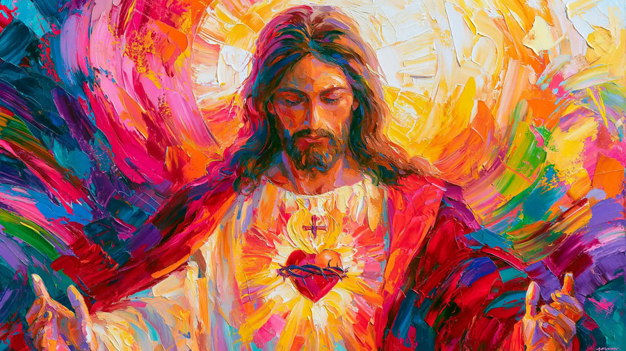Sacred Heart of Jesus – Ultra-Vibrant Expressionism · Landscape no. 4