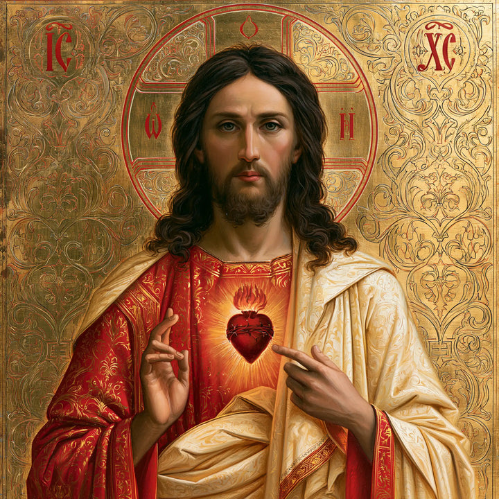 Sacred Heart of Jesus - Contemporary Byzantine · Square n° 4