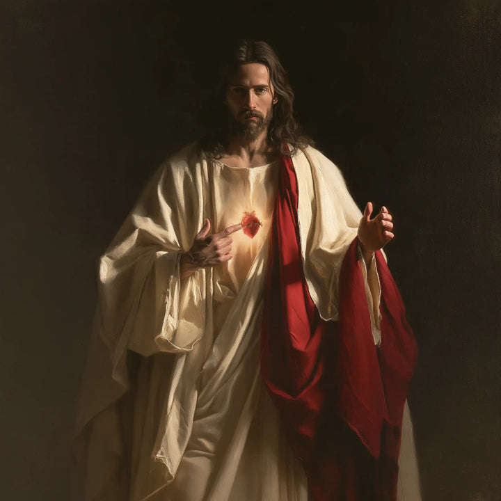 Sacred Heart of Jesus - Contemporary Minimalism · Square n° 5