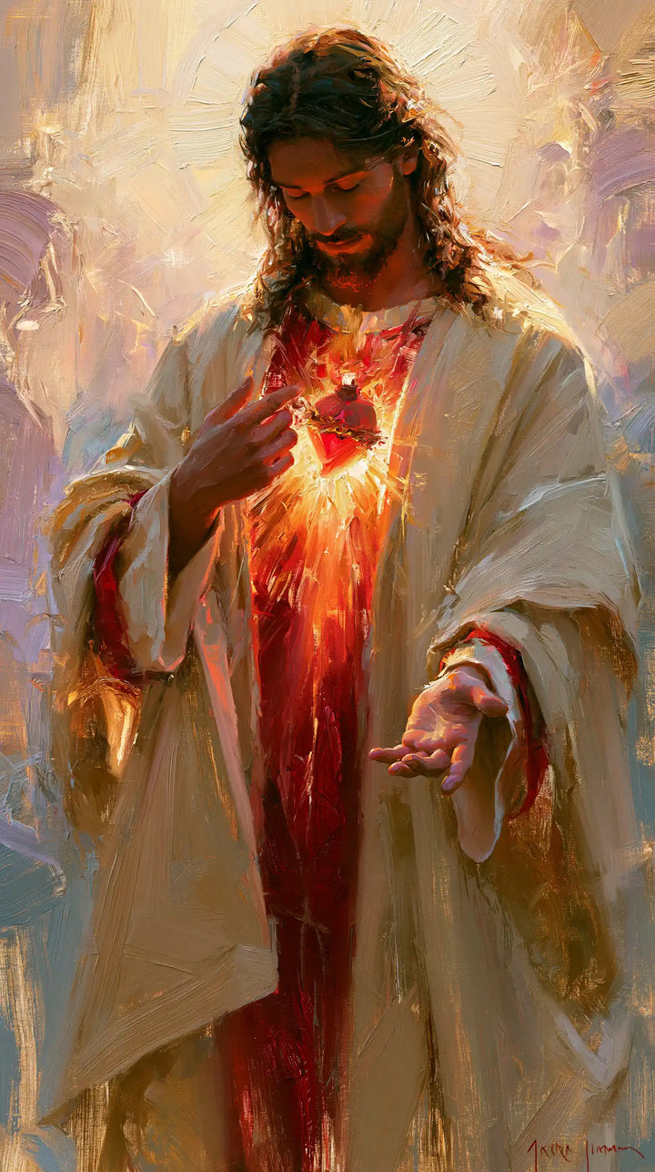 Sacred Heart of Jesus - Impressionist · Portrait n° 5