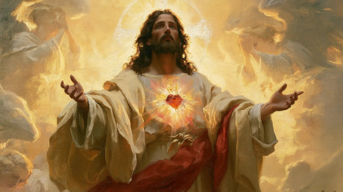 Sacred Heart of Jesus - Jesus as Divine Light · Landscape n° 12