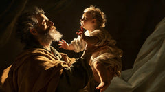 Saint Joseph with the Child Jesus – Theatrical Baroque · Landscape no. 8
