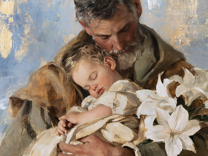Saint Joseph with the Child Jesus – Impressionist · Landscape no. 3