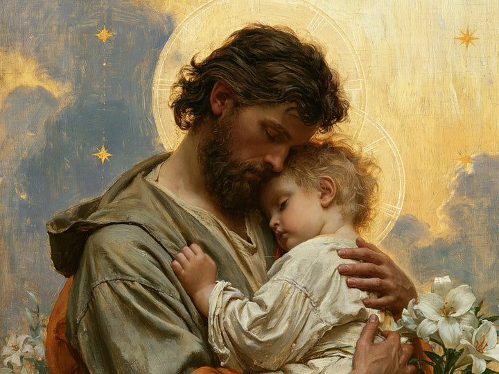 Saint Joseph with the Child Jesus – Symbolist · Landscape no. 4