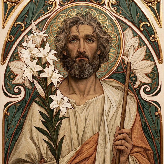 Saint Joseph – Sacred Art Nouveau · Square no. 2