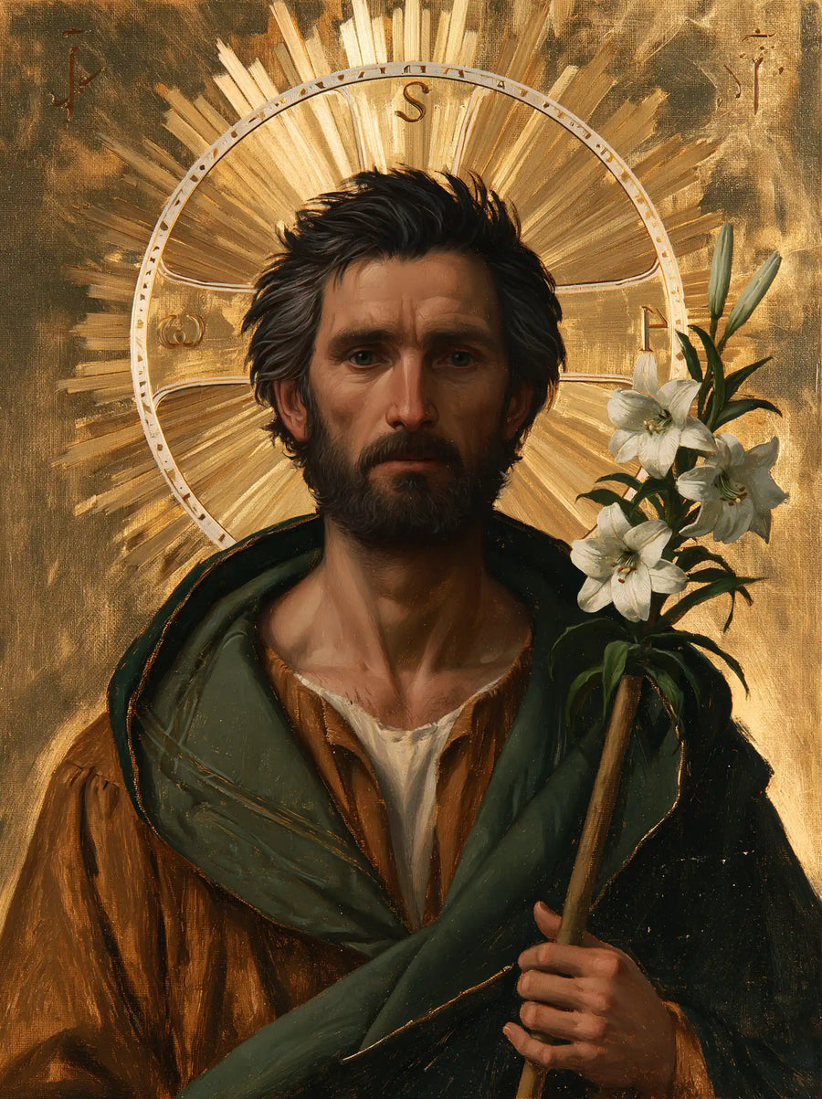 Saint Joseph – Sacred Gold · Portrait no. 10