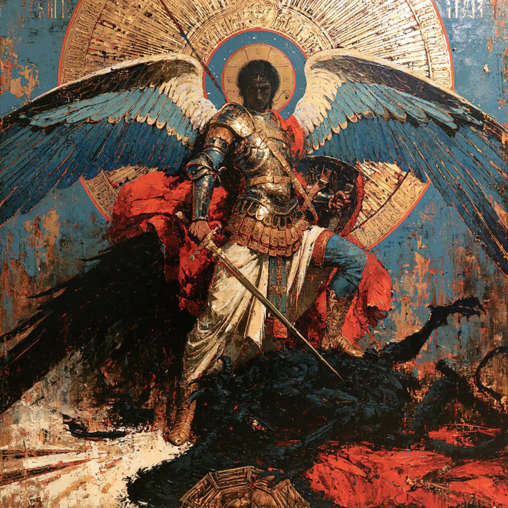 Saint Michael the Archangel – Expressionist · Square no. 3