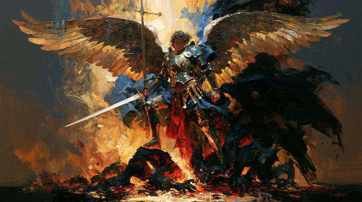 Saint Michael the Archangel – Expressionist · Landscape no. 11
