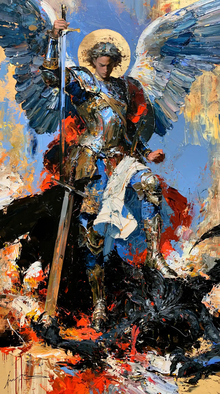 Saint Michael the Archangel – Expressionist · Portrait no. 6