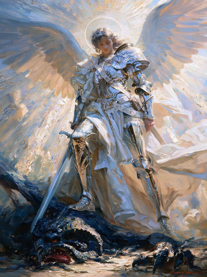 Saint Michael the Archangel – Impressionist · Portrait no. 16