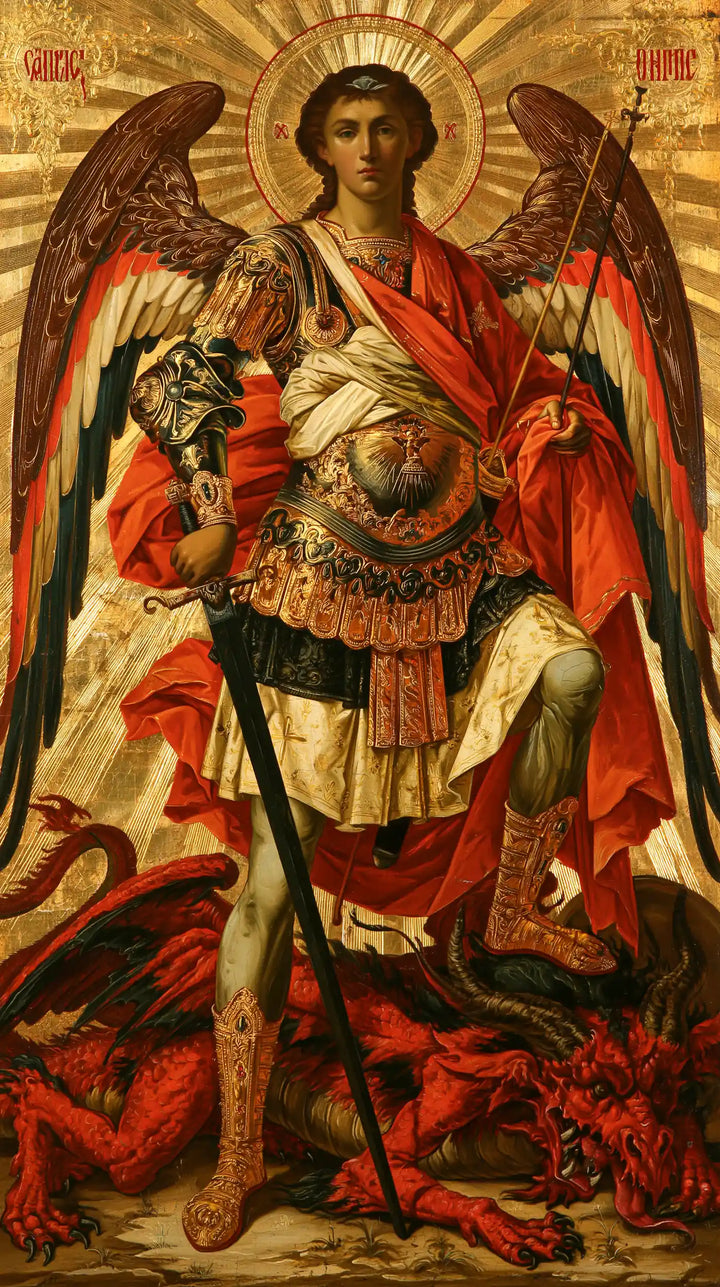 Saint Michael the Archangel – Sacred Gold · Portrait no. 1