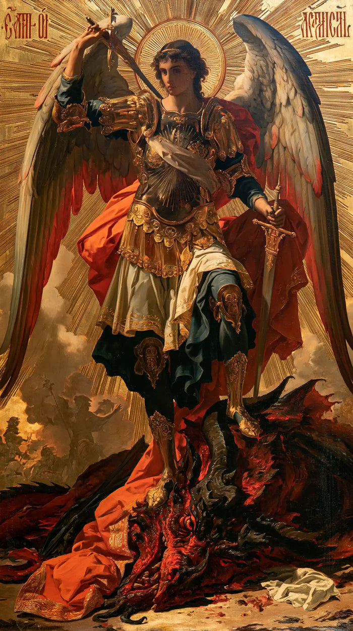 Saint Michael the Archangel – Sacred Gold · Portrait no. 6