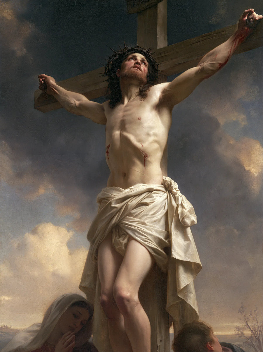 The Crucifixion – Pale Vigil at Calvary in the Vertical Light