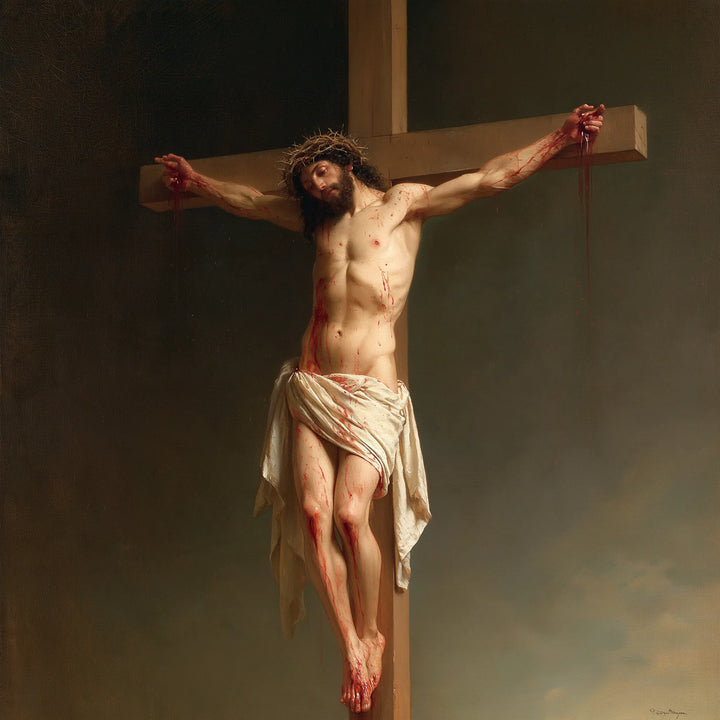 The Crucifixion – Tenebrist Prayer Beneath the Cross