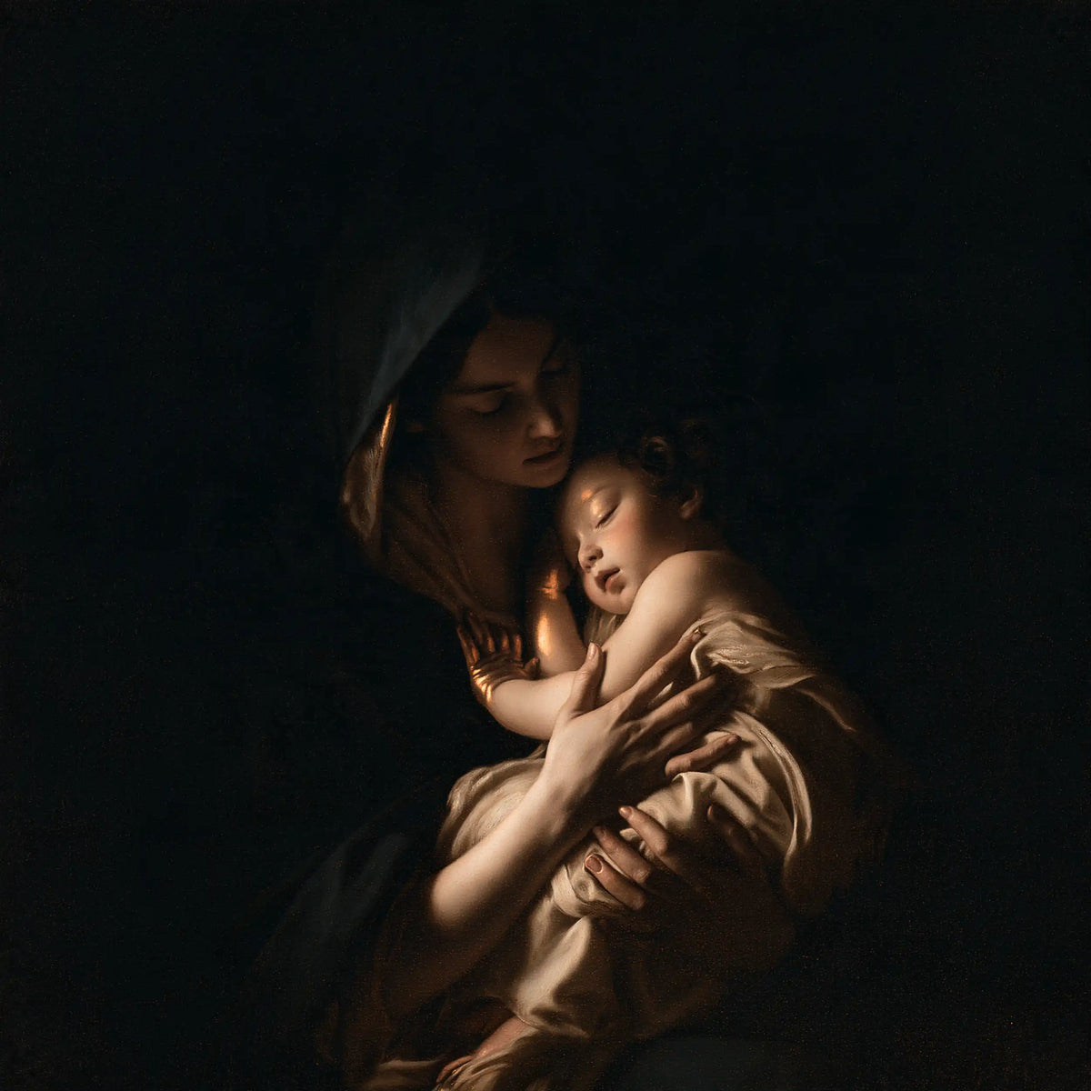 The Virgin and Child — Sleep in the Cradle of Open Hands
