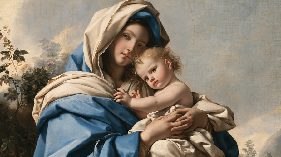 Virgin Mary and Child Jesus - Florentine Renaissance · Landscape n° 21