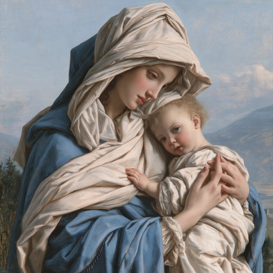 Virgin Mary and Child Jesus - Florentine Renaissance · Square n° 3