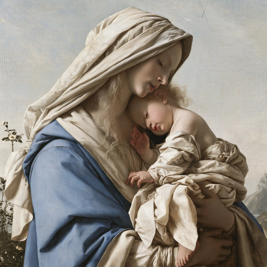 Virgin Mary and Child Jesus - Florentine Renaissance · Square n° 9
