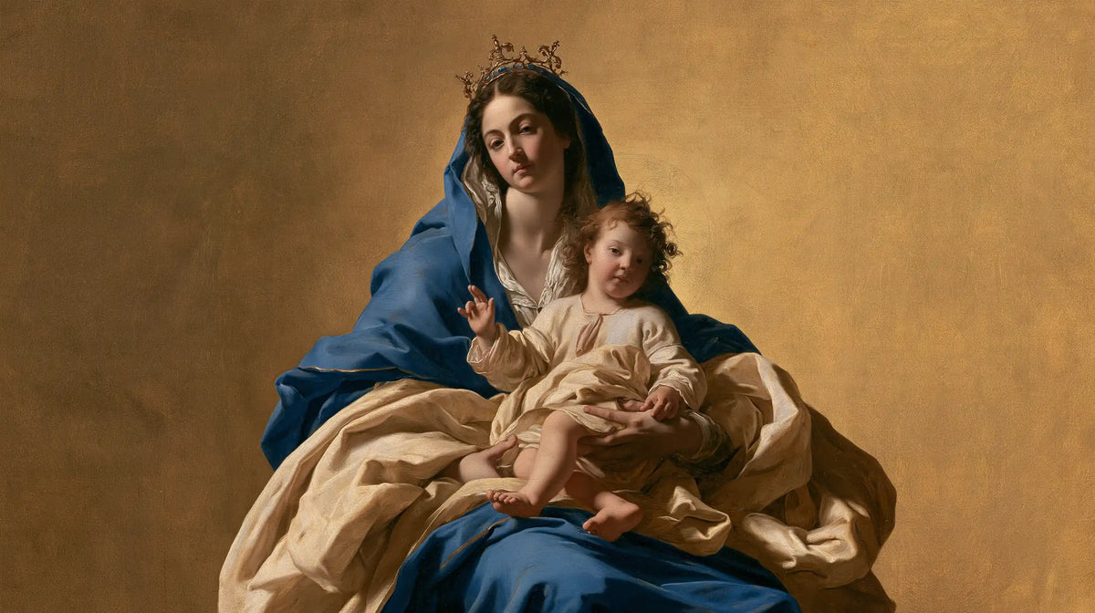 The Virgin and Child — Majesty Beneath Two Crowns