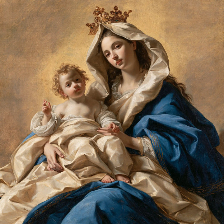 Virgin Mary and Child Jesus - Majestic Virgin and Child · Square n° 8