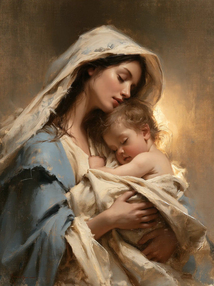 The Virgin and Child — A Dream in the Worn Blue Mantle