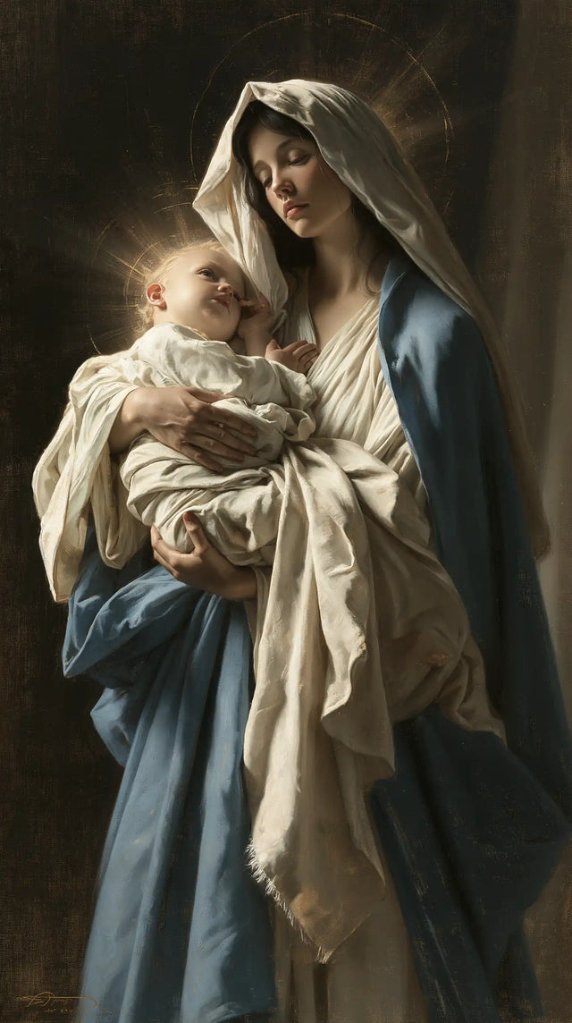 Virgin Mary and Child Jesus - Mary Presenting the Child Jesus · Portrait n° 22