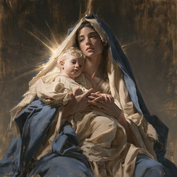 Virgin Mary and Child Jesus - Mary Presenting the Child Jesus · Square n° 7