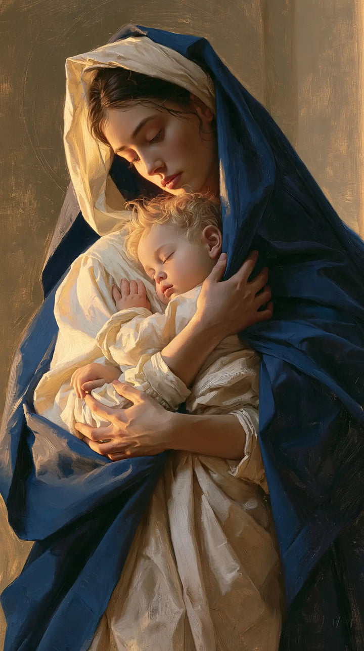 The Virgin and Child — Rest Between Hands and Veil