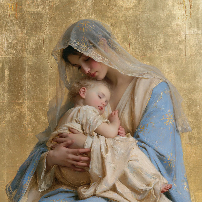 The Virgin and Child — The Little Palm in the Pale-Blue Shelter