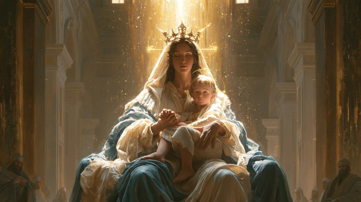 The Virgin and Child — The Throne in the Shower of Light