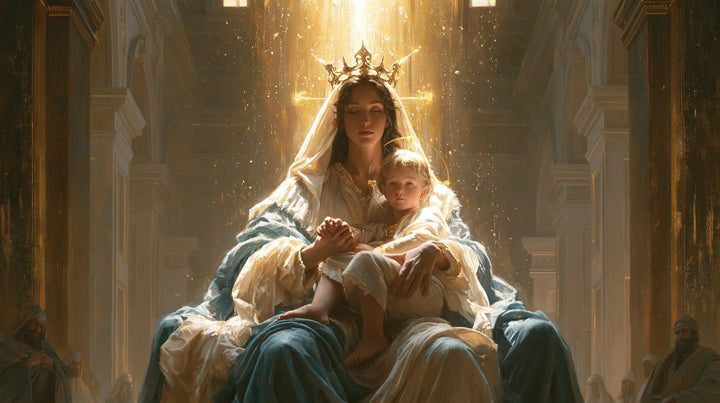 The Virgin and Child — The Throne in the Shower of Light