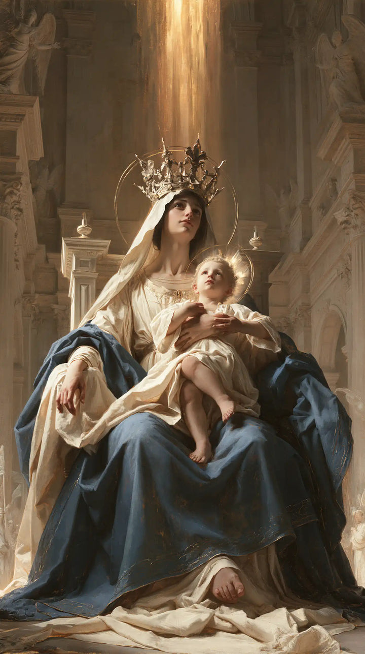 Virgin Mary and Child Jesus - Sacred Monumental View · Portrait n° 14