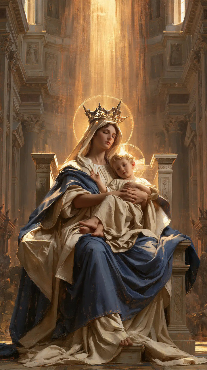 Virgin Mary and Child Jesus - Sacred Monumental View · Portrait n° 21