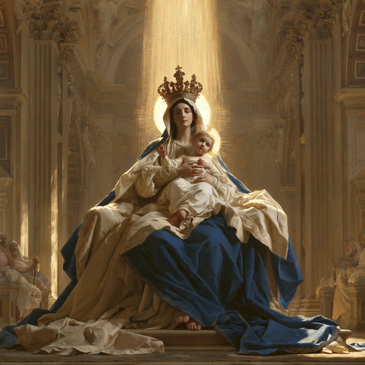 The Virgin and Child — The Crown Above the Deep Blue
