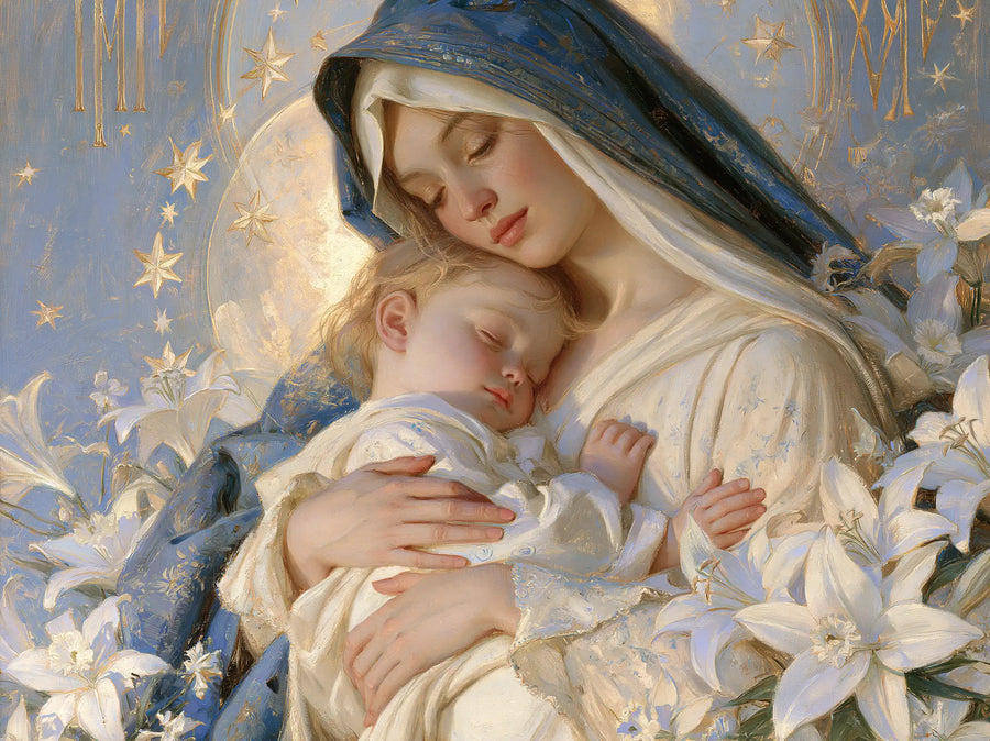 Virgin Mary and Child Jesus - Symbolist · Landscape n° 3
