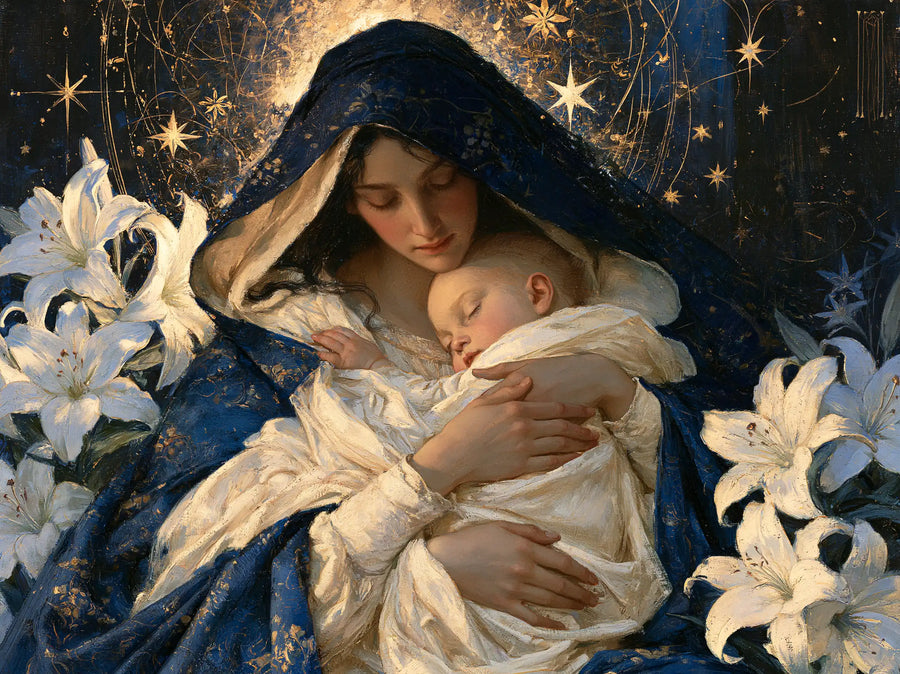 Virgin Mary and Child Jesus - Symbolist · Landscape n° 11