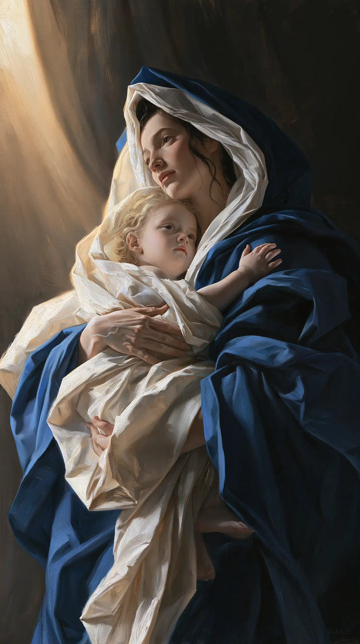 Virgin Mary and Child Jesus - Theatrical Baroque · Portrait n° 20
